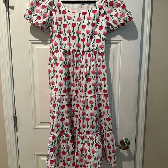 J. Crew Floral Maxi Dress - Red and Pink - Picture 11 of 12